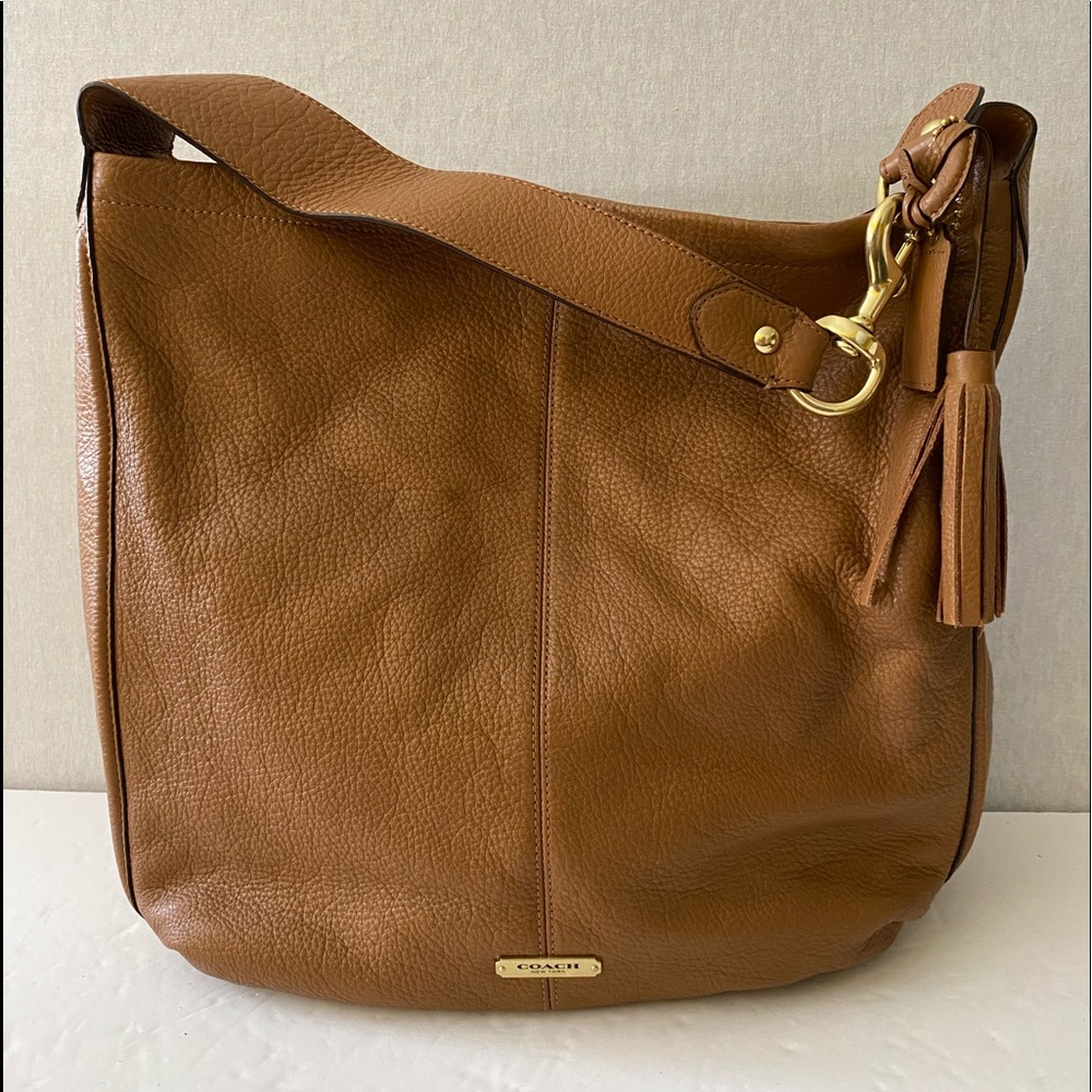 Leather Coach Shoulder Bag